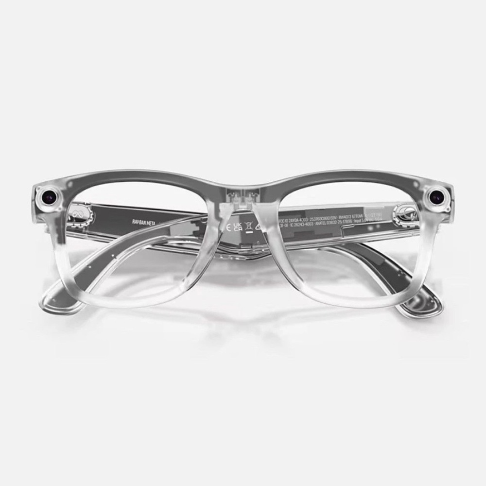 Ray-Ban Meta Wayfarer Gen 2 Limited Edition Transparent Clear/Ruby RW4006 - Picture 4 of 16